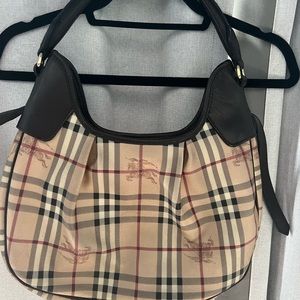 Burberry pleated shoulder bag